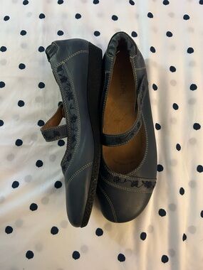 Taos mary jane embroidered ballet flats